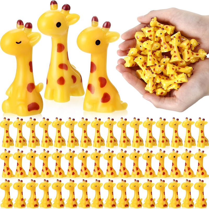 Nutcracker Figurine - 5/10 stuks mini hars giraffe miniaturen