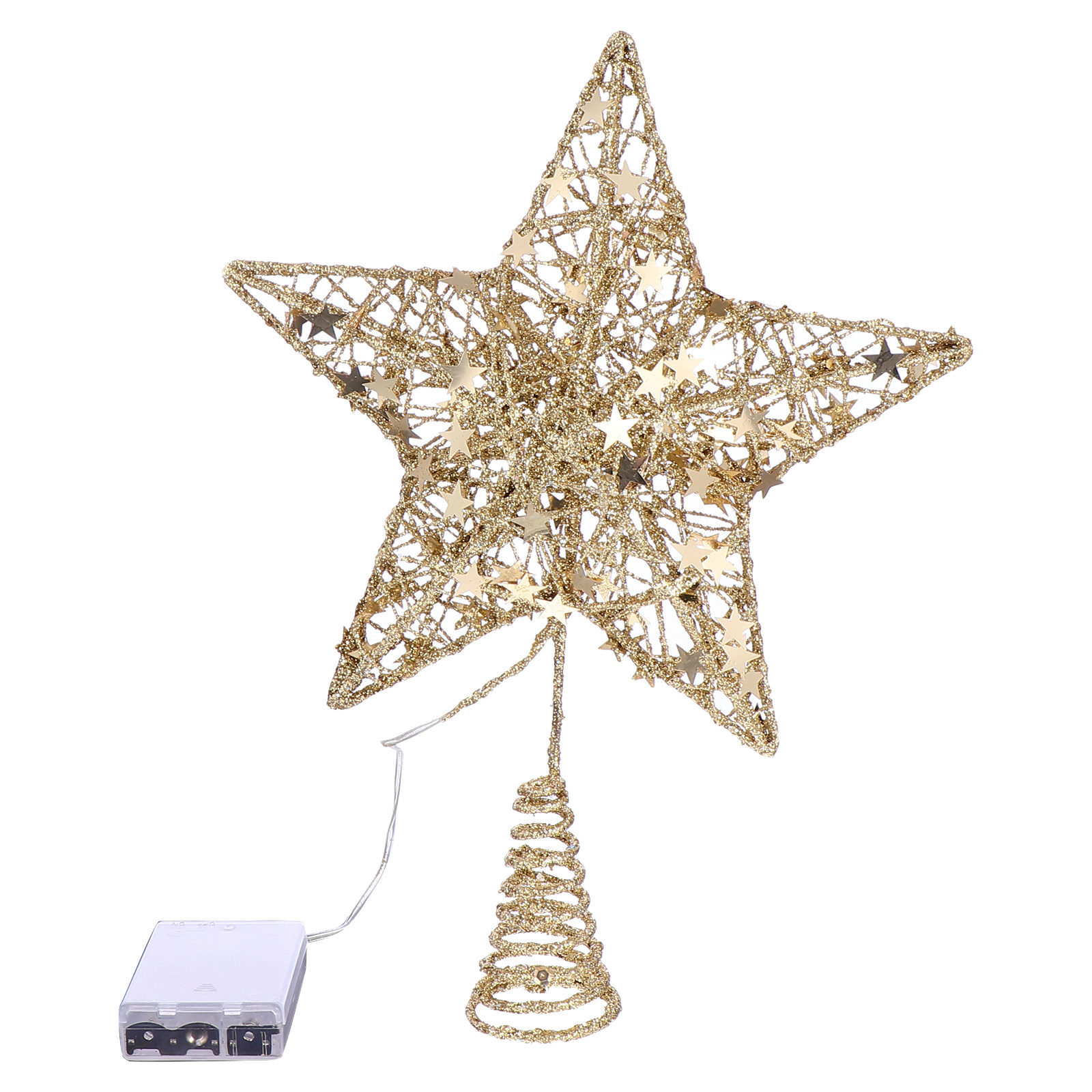 Star Tree Topper - Kerstboomdecoratie Buiten Topper Sterdecoraties Leuke Kerstversieringen