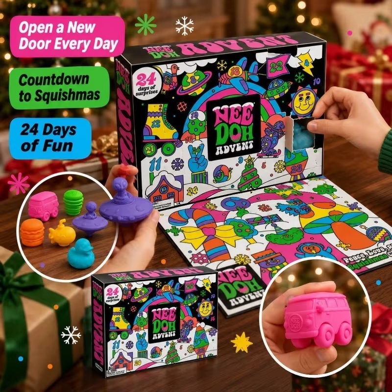 2026 Nieuwe NeeDoh Kerst-Adven - Advent Calendar Gift recensie en prijs