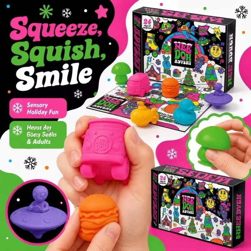 2026 Nieuwe NeeDoh Kerst-Adven - Advent Calendar Gift recensie en prijs