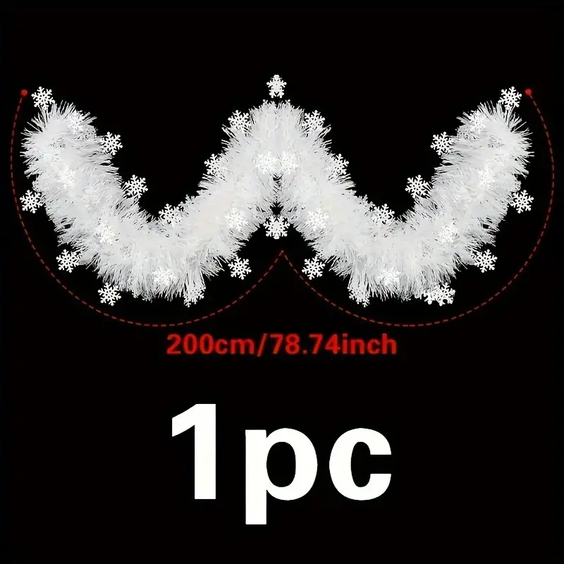1 stuk 2m Kerstglitterslinten  - Tinsel Garland Decoration recensie en prijs