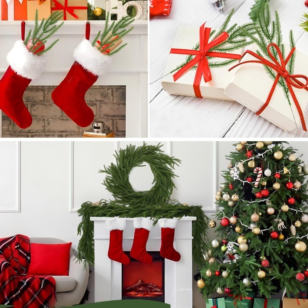 10 STKS Kerst Kunstmatige Norf - Christmas Wreath Fake recensie en prijs