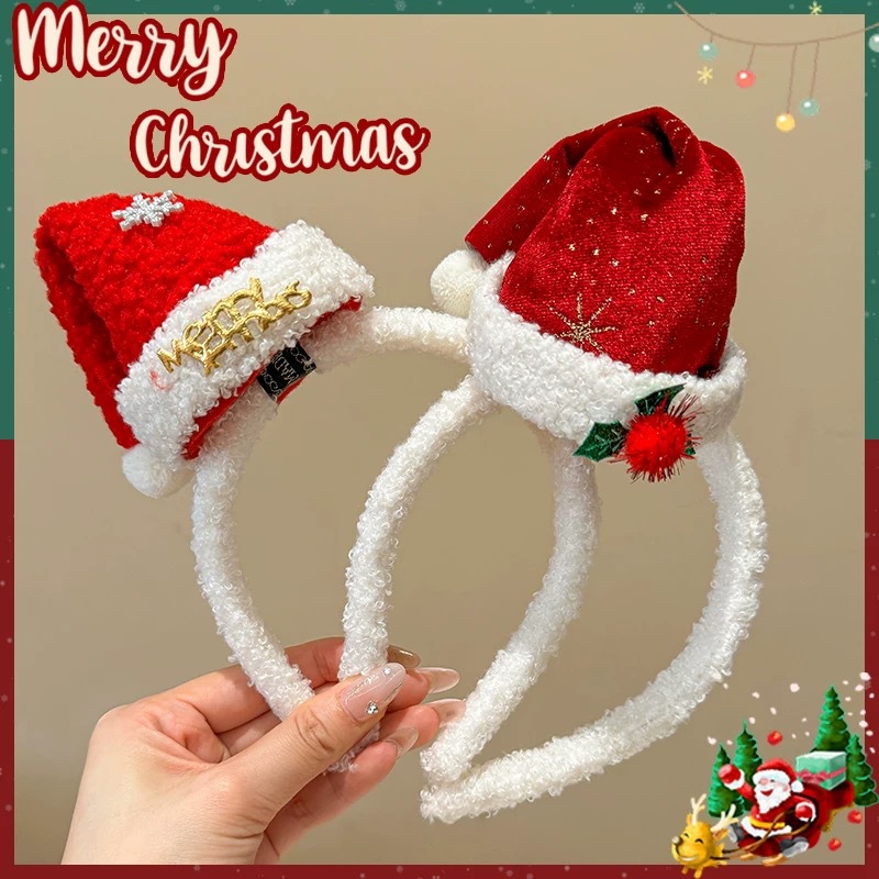 Kersthoofdband Pluche Kerstmut - Santa Hat Plush recensie en prijs