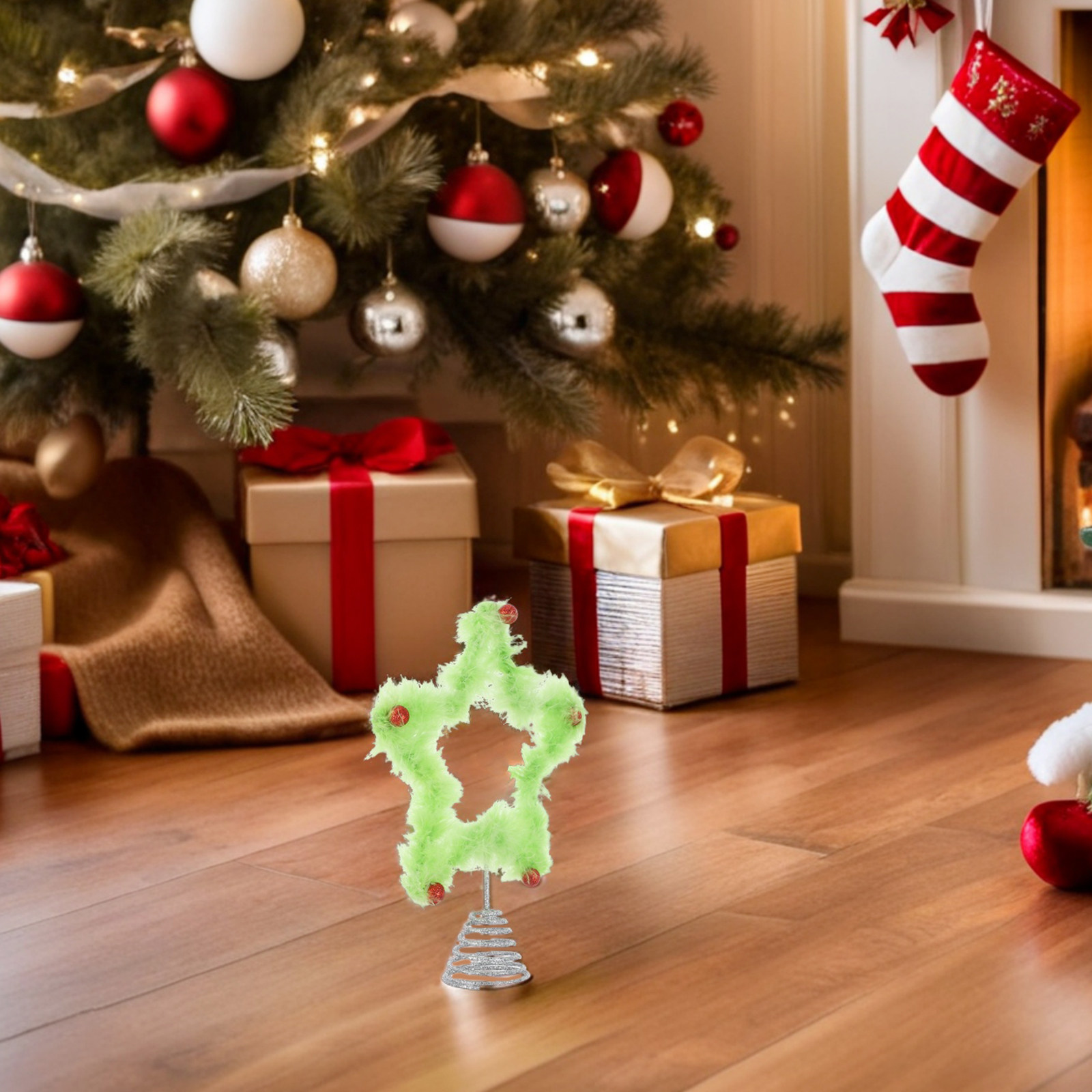 Groene metalen ster boomtopper - Star Tree Topper recensie en prijs