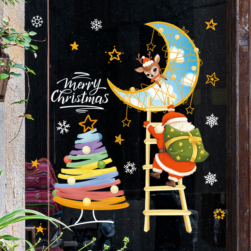 2025 Vrolijk Kerst Raam Glas S - Snowflake Window Decal recensie en prijs