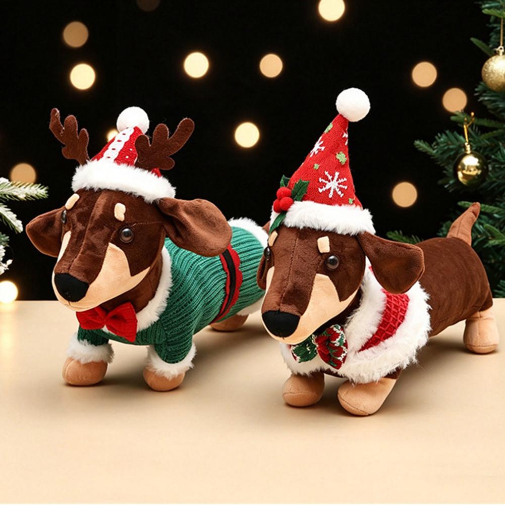 Dachshund Kerstknuffel Kerstde - Santa Hat Plush recensie en prijs