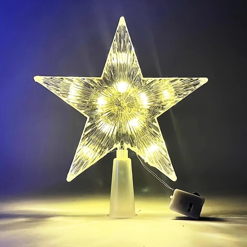 15cm Kerstdecoratie Gloeiende  - Star Tree Topper recensie en prijs