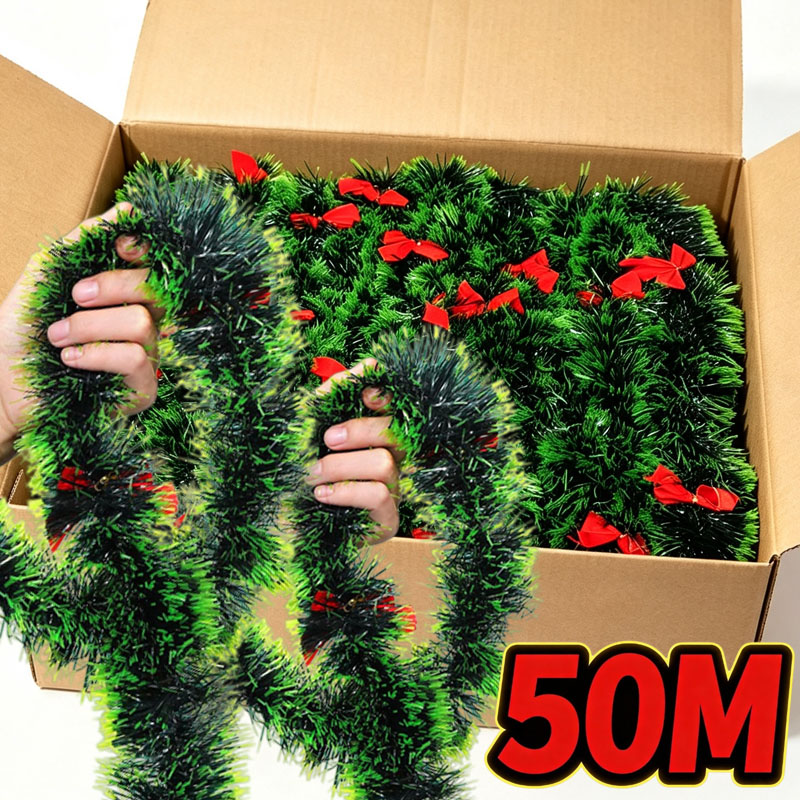 Kerstlichtgroene tinsel-guirla - Tinsel Garland Decoration recensie en prijs