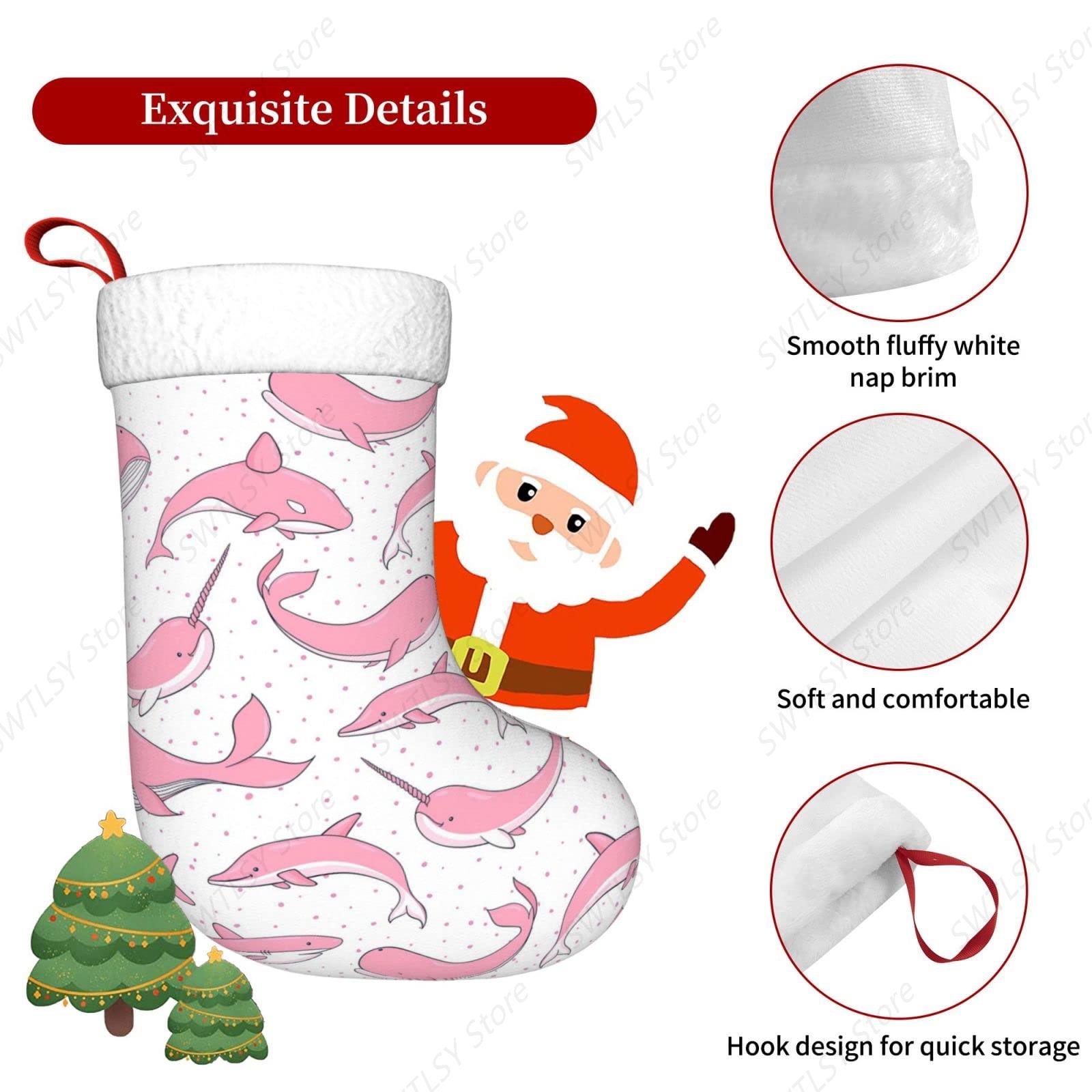 Kerst Roze Walvissen Kerstvaka - Christmas Stocking Hanging recensie en prijs