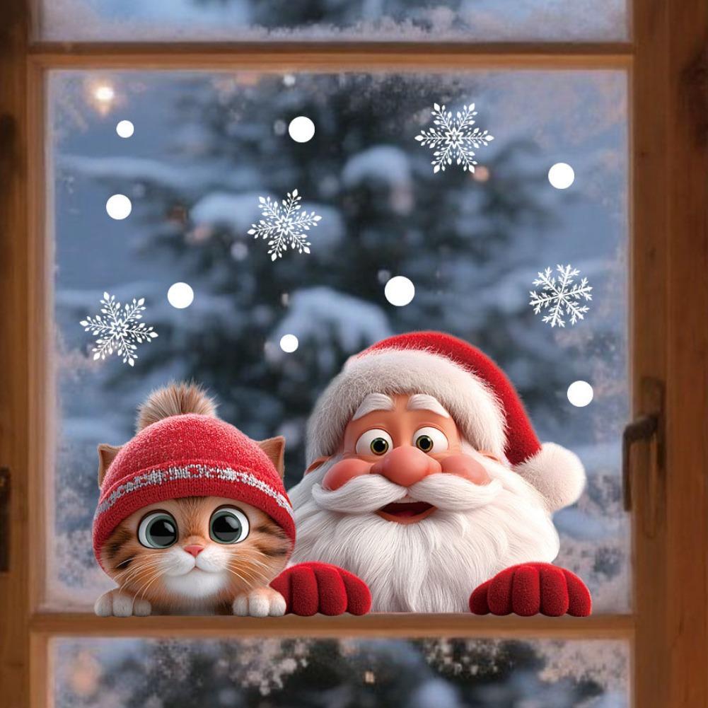 2 stks Kerst Raam Kleeft Stick - Snowflake Window Decal recensie en prijs