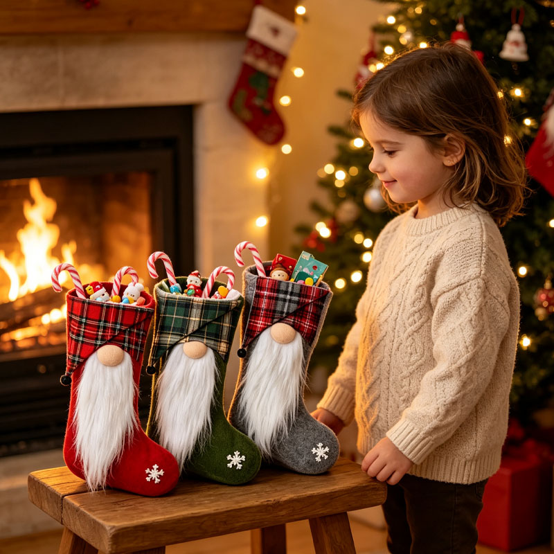 1-4 stuks Kerstcadeautjeszakje - Christmas Stocking Hanging recensie en prijs